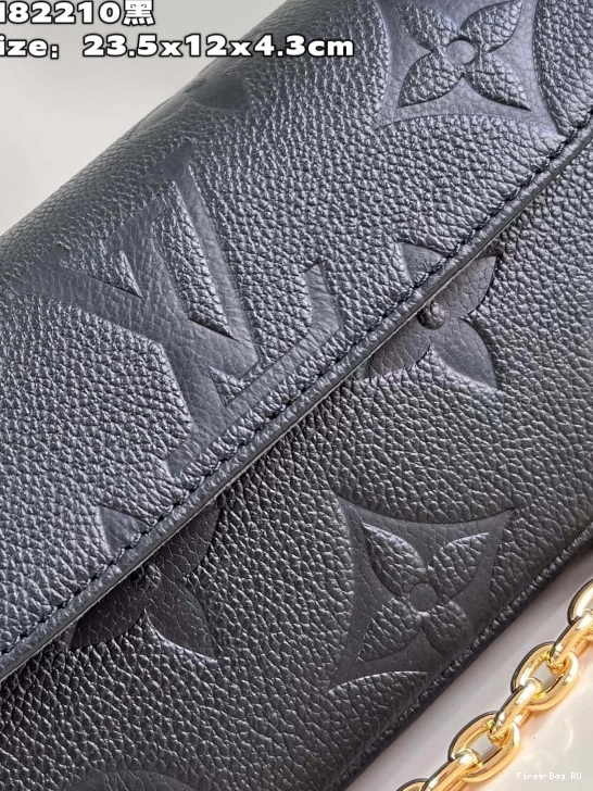 First bag ru on Chain VUITTON Ivy-23.5*12*4.3cm Wallet LOUIS 0712